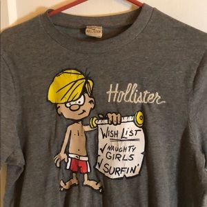 Hollister Mens Vintage Graphic Tshirt 
